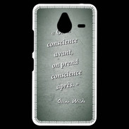 Coque Personnalisée Nokia Lumia 640XL LTE Conscience Vert Citation Oscar Wilde