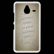 Coque Personnalisée Nokia Lumia 640XL LTE Conscience Sepia Citation Oscar Wilde