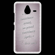 Coque Personnalisée Nokia Lumia 640XL LTE Conscience Rose Citation Oscar Wilde
