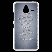 Coque Personnalisée Nokia Lumia 640XL LTE Cynique Bleu Citation Oscar Wilde