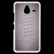 Coque Personnalisée Nokia Lumia 640XL LTE Cynique Violet Citation Oscar Wilde