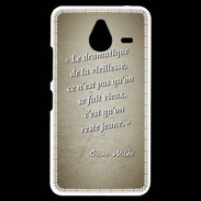 Coque Personnalisée Nokia Lumia 640XL LTE Dramatique vieillesse Sepia Citation Oscar Wilde