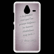 Coque Personnalisée Nokia Lumia 640XL LTE Fatalité Rose Citation Oscar Wilde