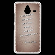 Coque Personnalisée Nokia Lumia 640XL LTE Femmes comprises Rouge Citation Oscar Wilde