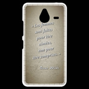 Coque Personnalisée Nokia Lumia 640XL LTE Femmes comprises Sepia Citation Oscar Wilde