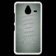 Coque Personnalisée Nokia Lumia 640XL LTE Femmes comprises Vert Citation Oscar Wilde