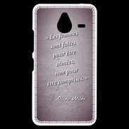 Coque Personnalisée Nokia Lumia 640XL LTE Femmes comprises Violet Citation Oscar Wilde
