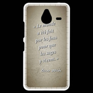Coque Personnalisée Nokia Lumia 640XL LTE Fous sages Sepia Citation Oscar Wilde