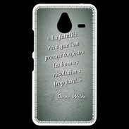 Coque Personnalisée Nokia Lumia 640XL LTE Fatalité Vert Citation Oscar Wilde