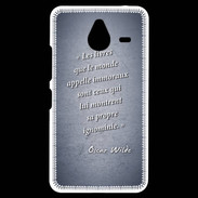 Coque Personnalisée Nokia Lumia 640XL LTE Les livres Bleu Citation Oscar Wilde