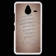 Coque Personnalisée Nokia Lumia 640XL LTE Les livres Rouge Citation Oscar Wilde