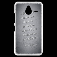 Coque Personnalisée Nokia Lumia 640XL LTE Maison coeur Noir Citation Oscar Wilde