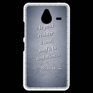 Coque Personnalisée Nokia Lumia 640XL LTE Résister Bleu Citation Oscar Wilde
