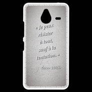 Coque Personnalisée Nokia Lumia 640XL LTE Résister Gris Citation Oscar Wilde