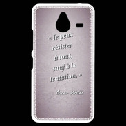 Coque Personnalisée Nokia Lumia 640XL LTE Résister Rose Citation Oscar Wilde
