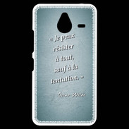 Coque Personnalisée Nokia Lumia 640XL LTE Résister Turquoise Citation Oscar Wilde