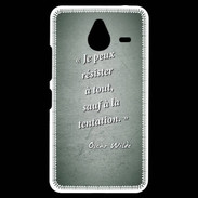Coque Personnalisée Nokia Lumia 640XL LTE Résister Vert Citation Oscar Wilde