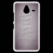 Coque Personnalisée Nokia Lumia 640XL LTE Résister Violet Citation Oscar Wilde