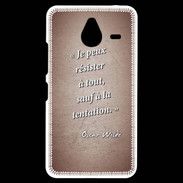 Coque Personnalisée Nokia Lumia 640XL LTE Résister Rouge Citation Oscar Wilde