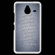 Coque Personnalisée Nokia Lumia 640XL LTE Saint pêcheur Bleu Citation Oscar Wilde