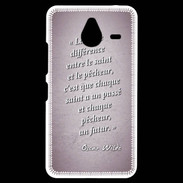 Coque Personnalisée Nokia Lumia 640XL LTE Saint pêcheur Rose Citation Oscar Wilde