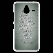 Coque Personnalisée Nokia Lumia 640XL LTE Saint pêcheur Vert Citation Oscar Wilde