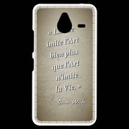 Coque Personnalisée Nokia Lumia 640XL LTE Vie art Sepia Citation Oscar Wilde