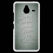 Coque Personnalisée Nokia Lumia 640XL LTE Vie art Vert Citation Oscar Wilde