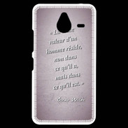 Coque Personnalisée Nokia Lumia 640XL LTE Vraie valeur Rose Citation Oscar Wilde