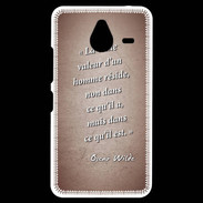 Coque Personnalisée Nokia Lumia 640XL LTE Vraie valeur Rouge Citation Oscar Wilde