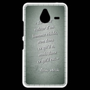 Coque Personnalisée Nokia Lumia 640XL LTE Vraie valeur Vert Citation Oscar Wilde