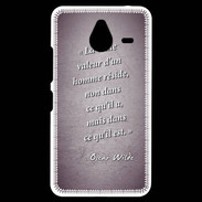 Coque Personnalisée Nokia Lumia 640XL LTE Vraie valeur Violet Citation Oscar Wilde