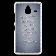 Coque Personnalisée Nokia Lumia 640XL LTE Jeuness folie Bleu Citation Oscar Wilde