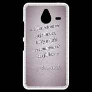 Coque Personnalisée Nokia Lumia 640XL LTE Jeuness folie Rose Citation Oscar Wilde
