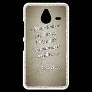 Coque Personnalisée Nokia Lumia 640XL LTE Jeuness folie Sepia Citation Oscar Wilde