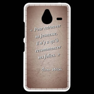 Coque Personnalisée Nokia Lumia 640XL LTE Jeuness folie Rouge Citation Oscar Wilde