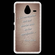 Coque Personnalisée Nokia Lumia 640XL LTE La conversation Rouge Citation Oscar Wilde
