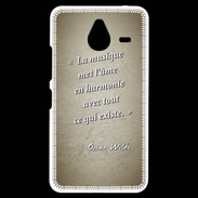 Coque Personnalisée Nokia Lumia 640XL LTE La musique Sepia Citation Oscar Wilde