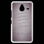 Coque Personnalisée Nokia Lumia 640XL LTE La musique Violet Citation Oscar Wilde
