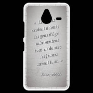 Coque Personnalisée Nokia Lumia 640XL LTE Les vieux Gris Citation Oscar Wilde