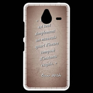 Coque Personnalisée Nokia Lumia 640XL LTE Quart d'heure Rouge Citation Oscar Wilde