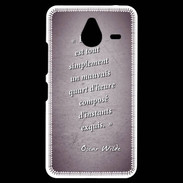 Coque Personnalisée Nokia Lumia 640XL LTE Quart d'heure Violet Citation Oscar Wilde