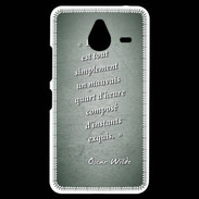 Coque Personnalisée Nokia Lumia 640XL LTE Quart d'heure vert Citation Oscar Wilde