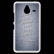 Coque Personnalisée Nokia Lumia 640XL LTE Sacrement amour Bleu Citation Oscar Wilde