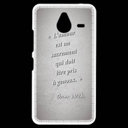 Coque Personnalisée Nokia Lumia 640XL LTE Sacrement amour Gris Citation Oscar Wilde