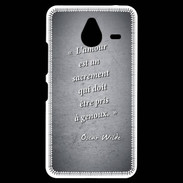 Coque Personnalisée Nokia Lumia 640XL LTE Sacrement amour Noir Citation Oscar Wilde