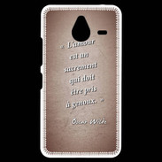 Coque Personnalisée Nokia Lumia 640XL LTE Sacrement amour Rouge Citation Oscar Wilde