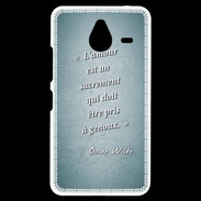 Coque Personnalisée Nokia Lumia 640XL LTE Sacrement amour Turquoise Citation Oscar Wilde
