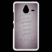 Coque Personnalisée Nokia Lumia 640XL LTE Sacrement amour Violet Citation Oscar Wilde