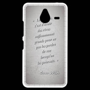 Coque Personnalisée Nokia Lumia 640XL LTE Sagesse rêves Gris Citation Oscar Wilde